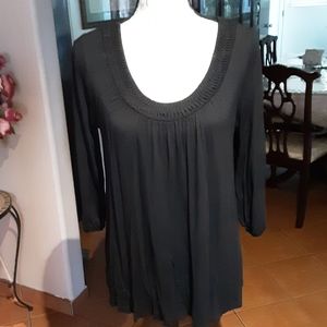Spense Black Blouse Spandex